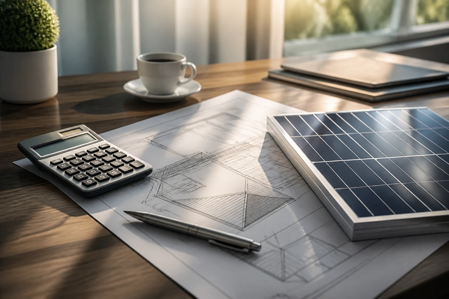 Préparation du budget et du plan de toiture solaire